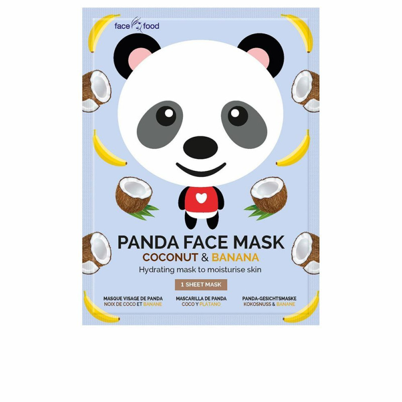 Feuchtigkeitsspendend Gesichtsmaske 7th Heaven Animal Panda Coco Banane (1 uds)