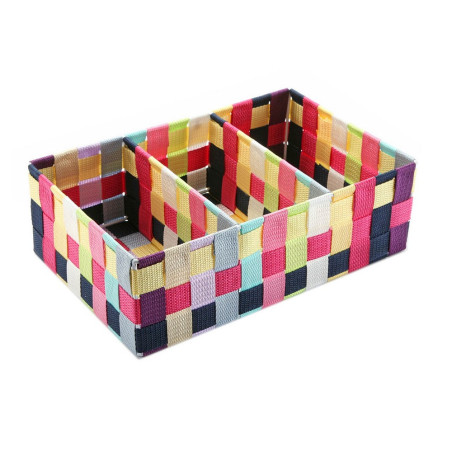 Box with compartments Versa Multicolour (21 x 10 x 32 cm)